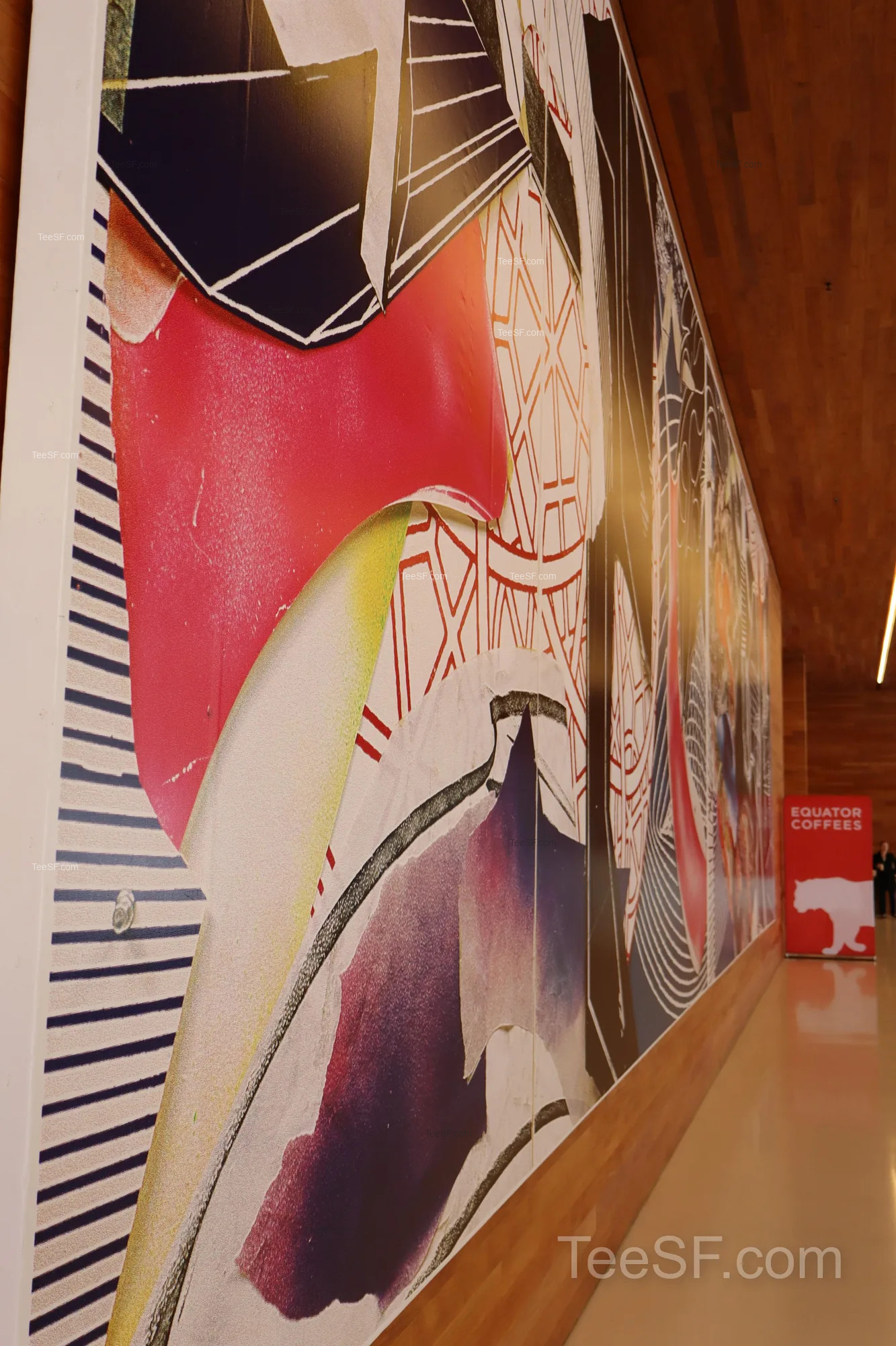 linkedin Office Mural Hallway during a Stripe Sessions 2026 visit in San Francisco.
